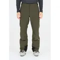 Skihose SOS "Cervinia", Herren, Gr. M, US-Größen, grün (dunkelgrün), 86% Polyamid, 14% Elasthan, unifarben, sportlich, Hosen, mit 15.000 mm Wassersäule und bequemer Wattierung