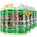 ABACUS® Nell Ultra® Grünbelagentferner 4L + Steinreiniger Extrem 2L | Entfernt Grünbelag & Algen mit selbsttätig! | Algenentferner, Pilzentferner, Flechtenentferner, Steinreiniger, Terrassenreiniger