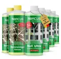 ABACUS Nell Ultra & Steinreiniger Extrem Grünbelagentferner Grünbelagentferner (Entfernt sofort Algen, Schmutz, Grünbelag und Flechten, [6-St. 4x1000ml Nell Ulta Grünbelagentferner 2x1000ml Steinreiniger Extrem mit Sofortwirkung)