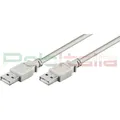 Kabel 1,8m USB 2.0 Typ A Stecker für Geräte PC Daten Festplatte
