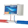 VEVOR Elektronisches Wasserentkalkersystem, salzfreier Entkalker für das ganze Haus, Wasserenthärter zur Reduzierung von Kalkablagerungen, für alle Arten von Sanitärrohren