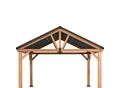 Sunjoy Pavillon Zedernholz Gazebo TÖDI - 336cm x 400cm, anthrazit