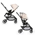 Hamilton by Yoop T1 Buggy - 360° drehbarer Sitz - MagicFold™ Technologie - Zusammenklappbar - Inklusive Becherhalter - Verstellbarer und wendiger Kinderwagen - Khaki
