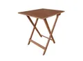 Juskys® Beistelltisch Zadar XL - Klappbar für platzsparende Nutzung, aus geöltem Akazienholz, ideal für Garten und Balkon, 60x58x76 cm