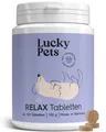 Lucky Pets Beruhigungstabletten für Hunde – Mit L-Tryptophan und Baldrian, Nahrungsergänzungsmittel für: Hunde, Katzen