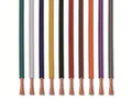 QUADRIOS | Kupferlitzen-Set 50 Meter | Litzen für Elektronik, KFZ, Mopdellbau, Telekommunikation etc. in 10 Farben | 0,5 mm²