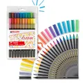 edding 1340 Pinselstift - 20er Set - bunte, leuchtende, zarte Farben - flexible Pinselspitze - Filzstift zum Malen, Schreiben und Zeichnen - Bullet Journals, Hand-Lettering, Mandalas, Kalligraphie