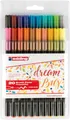 20x Edding 1340 Brushpen Pinselstift Pinselmaler Fasermaler Kunst sortiert