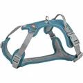 TRIXIE Premium Geschirr Active, L, 69-87 cm/25 mm, Pet-Blau
