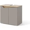 Vicco Waschbeckenunterschrank Marelle Greige/Artisan-Eiche 60 x 58 cm mit 2 Türen