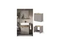 Vicco Waschbeckenunterschrank Marelle Greige Eiche 60 x 57,5 cm mit 2 Türen