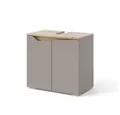Vicco Waschbeckenunterschrank Marelle, Greige/Artisan-Eiche, 60 x 57.5 cm mit 2 Türen (1-St)