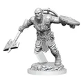 D&D Nolzurs wunderbare Miniaturen: Welle 20: Earth Genasi Fighter - Unlackiert und grundiert - Tabletop RPG Games TTRPG