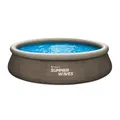 Summer Waves Quick Up Pool Blau Ø 396x366x84 cm | Aufblasbarer Pool rund | Ratta