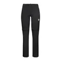Mammut Outdoor Zip Off Pants Women | Wanderhose für Damen, Funktionshose zum Wandern und Trekking, Outdoorhose, Trekkinghose, Kletterhose, Lang & Kurz, 85% Polyamid, 15% Elasthan | Schwarz, 40