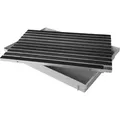 ACO Eingangsmatte Vario + Bodenwanne 75mm Kunststoff, Gummi Schwarz, 60x40cm - Schwarz