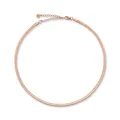 GD GOOD.designs Schlangenkette Rosegold - flache Rosekette ohne Anhänger I Edelstahl Choker Rose 3mm breit - Wasserfest