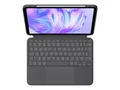Logitech Combo Touch - Tastatur und Foliohülle - mit Trackpad - hinterleuchtet - Apple Smart connector - QWERTZ