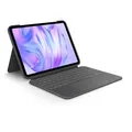 Logitech Combo Touch - Tastatur und Foliohülle - mit Trackpad - hinterleuchtet - Apple Smart connector - QWERTZ - Deutsch - Graphite - für Apple 11-inch iPad Pro (M4)