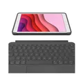 Logitech Combo Touch Tastatur und Foliohülle mit Trackpad hinterleuchtet Apple