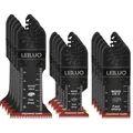 LEILUO 15-teiliges Multitool Sägeblatt Set Extra Lange Sägeblätter mit Japan-Verzahnung für Schnelle & Saubere Holzschnitte Langlebige CRV Klingen Kompatibel mit DeWalt Makita Milwaukee & Mehr