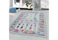 Ayyildiz Teppiche Kinderteppich PLAY 2904, rechteckig, Höhe: 6 mm, robuster Kurzflor, bunter Spiel Lern Teppich, Kinderzimmer