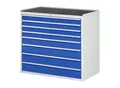 Rau Schubladenschrank m. Anti-Rutsch-Matte 8 Schubl.-XXL 4x90 1x120 3x150mm (03-XXL7.8A-MT.11)