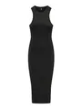 ONLY Damen Onlbelfast S/L Midi Dress JRS Noos, Schwarz, L