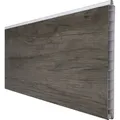 GroJa BasicLine Premium PVC-Steckzaun Sichtschutzzaun Monument Oak Einzelprofil Sichtschutz Lamellenzaun