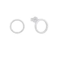 s. Oliver Ohrringe für Damen, Zirkonia / 925 Sterling Silber, Rhodiniert