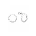 NEW s.Oliver Ohrringe 2018676 Silber Ohrstecker Kreis Damenohrringe Ohrschmuck