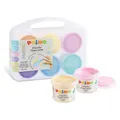 Morocolor Fingerfarbe Primo Pastell 6er Set im Kunststoffkoffer (600 ml) (2212TD6PAST)