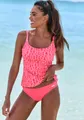 Elbsand Tankini-Top Letra, mit tollem Wording, koralle