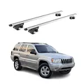 Dachträger Grundtäger für Jeep Grand Cherokee WJ 1999-2004 90kg Alu Grau 2x ABE