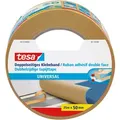 tesa® Doppelseitiges Klebeband, universal, 25m x 50mm, beige