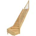 DOLLE Wangentreppe "Paris", bis 318 cm Raumhöhe - braun