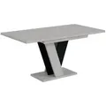 Altdecor Esstisch, Schwarz, Holzwerkstoff, Rechteckig,Rechteckig, Bodenplatte, 90x75x120 cm, Esszimmer, Tische, Esstische