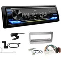 JVC KD-X472DBT 1-DIN Digital Autoradio mit Bluetooth DAB+ inkl. Einbauset für Toyota Yaris Verso 1999-2005