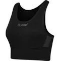 hummel Sport-Bra Seamless Rundhals nahtlos (schnelltrocknend, leicht) schwarz Damen, Größe: M/L