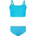 Aquarti Bustier-Bikini Aquarti Mädchen Bikini Set Bustier Bikinislip Zweiteiliger Badeanzug blau 146