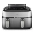 Philips 5000 Series NA555/00 Steam Airfryer silber Heißluftfritteuse 9L Volumen