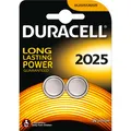 Duracell CR2025 Lithium Knopfzellen Batterie 3.0 V 2er Pack