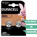 2x Duracell Electronics Knopfzelle 2025 CR2025 DL2025 im 2er Blister