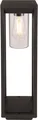 Außen-Stehlampe GLOBO LIGHTING "CANDELA", schwarz matt, B:15cm H:50cm L:15cm, Leuchten, Außen-Stehlampe, Außenleuchte Schwarz, Sockelleuchte, IP44, E27 LED 15W