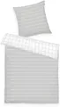 TOM TAILOR HOME Bettwäsche CHECK AND STRIPES in Gr. 135x200cm oder 155x220cm, Renforcé, 2 teilig, new bedroom, gewebtes Label