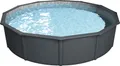Steinbach Stahlwand Swimming Pool Set "Nuovo de Luxe" anthrazit / silbergrau Ø 460 x 120 cm ohne Zubehörset