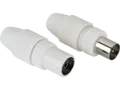 HAMA Klemmbare Stecker / Kupplung, Koax-Set, 0 m