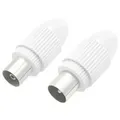 Hama Koaxial-steckverbinder Stecker/buchse - Einfache Installation, Perfekter Austausch