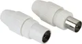 Hama Koax-Set, Stecker/Kupplung, klemmbar (00205212)