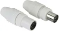 Hama Koax Set 205212 Stecker Kupplung klemmbar 0,5 bis 1,1 mm